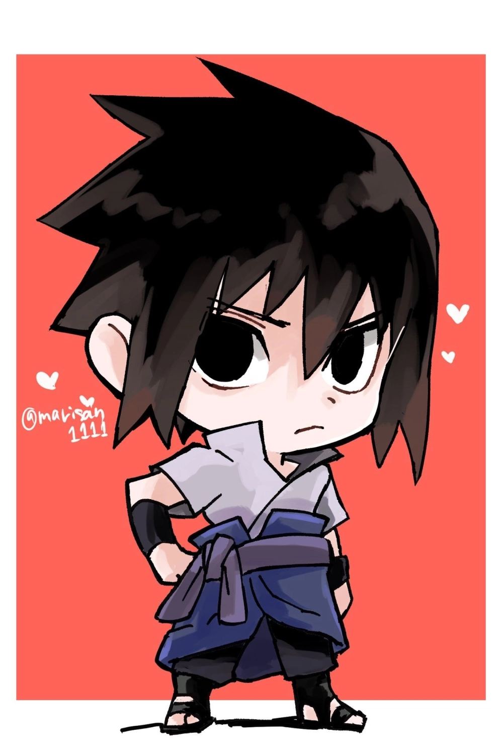 Sasuke chibi fanart stylish charm in tiny