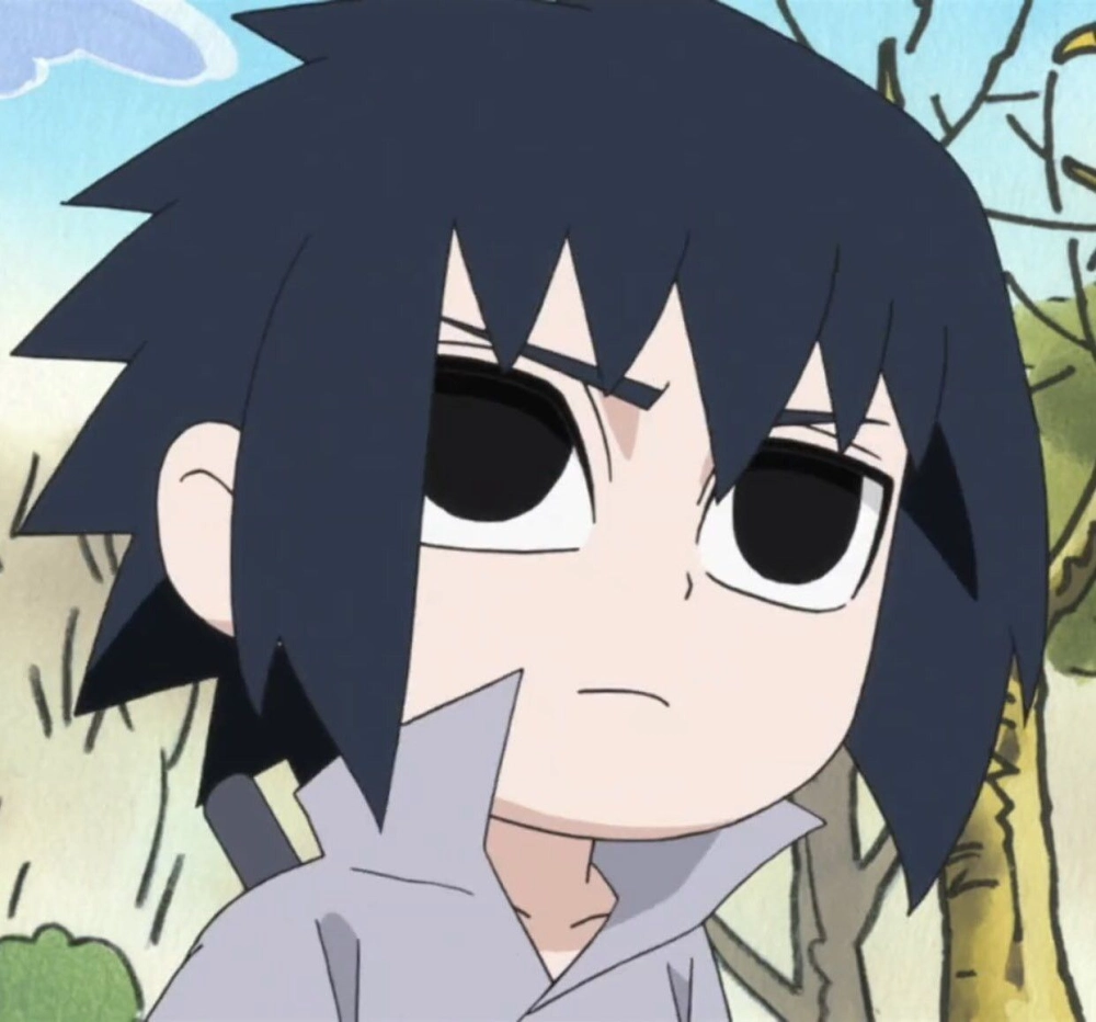 Sasuke chibi cool ninja in tiny form