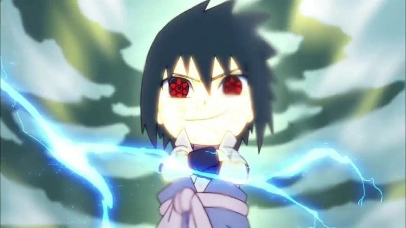 Kawaii Sasuke chibi adorable yet mysterious look