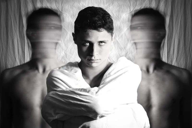 A person showing signs of social withdrawal