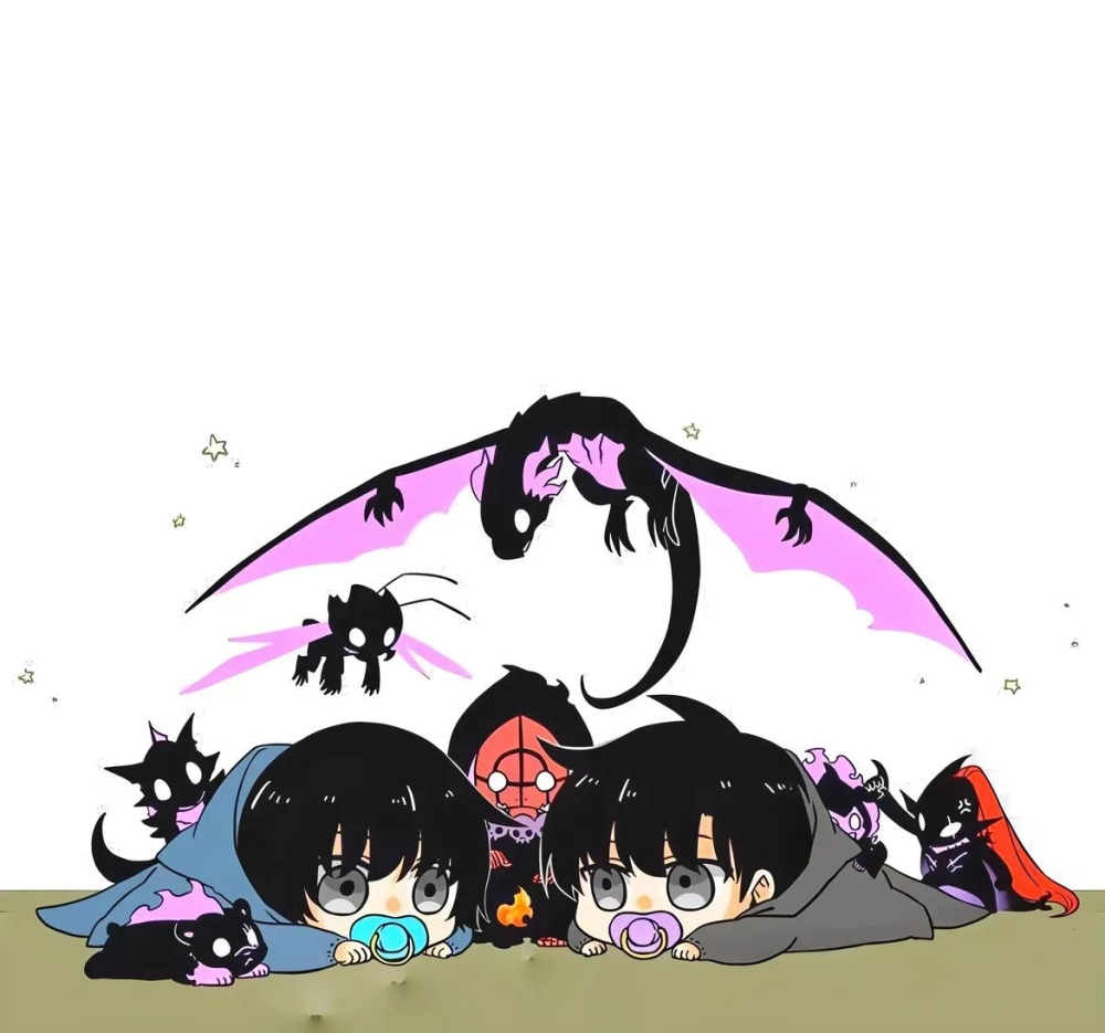 Solo Leveling chibi drawing shows playful detail