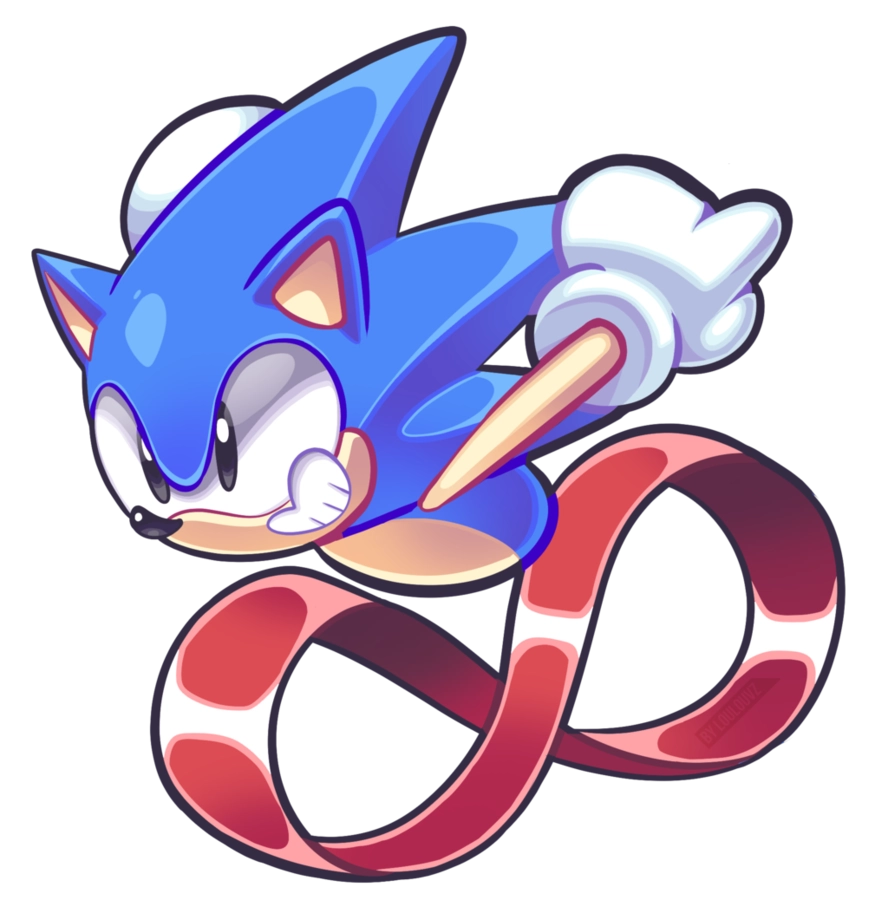 Chibi Sonic the Hedgehog feels lively and cool