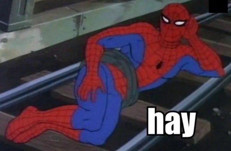 A vintage 60s spiderman meme classic