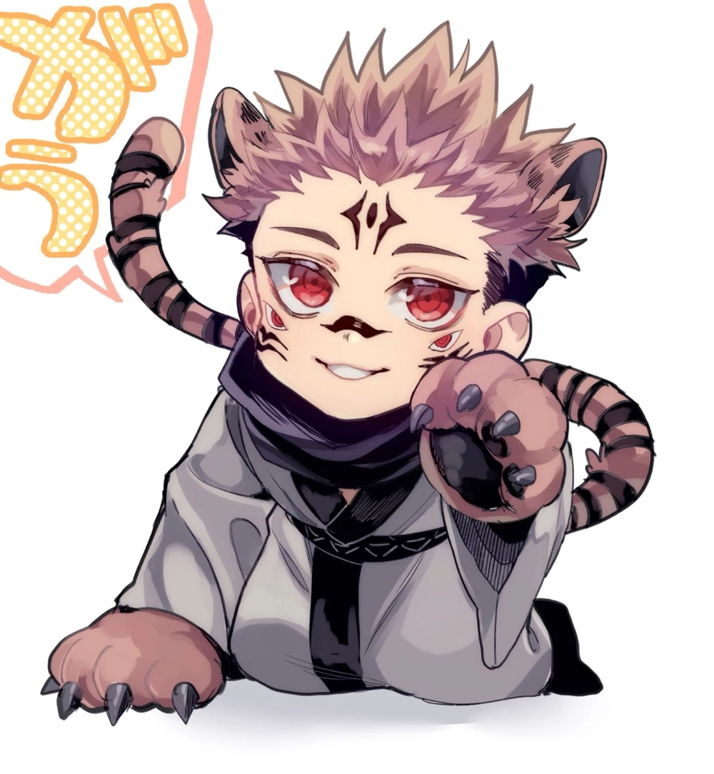 Sukuna chibi aesthetic mixes fear with style