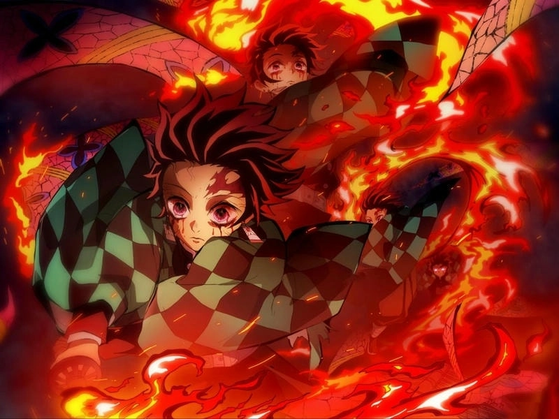 Share fun Kamado Tanjiro gif on your social media