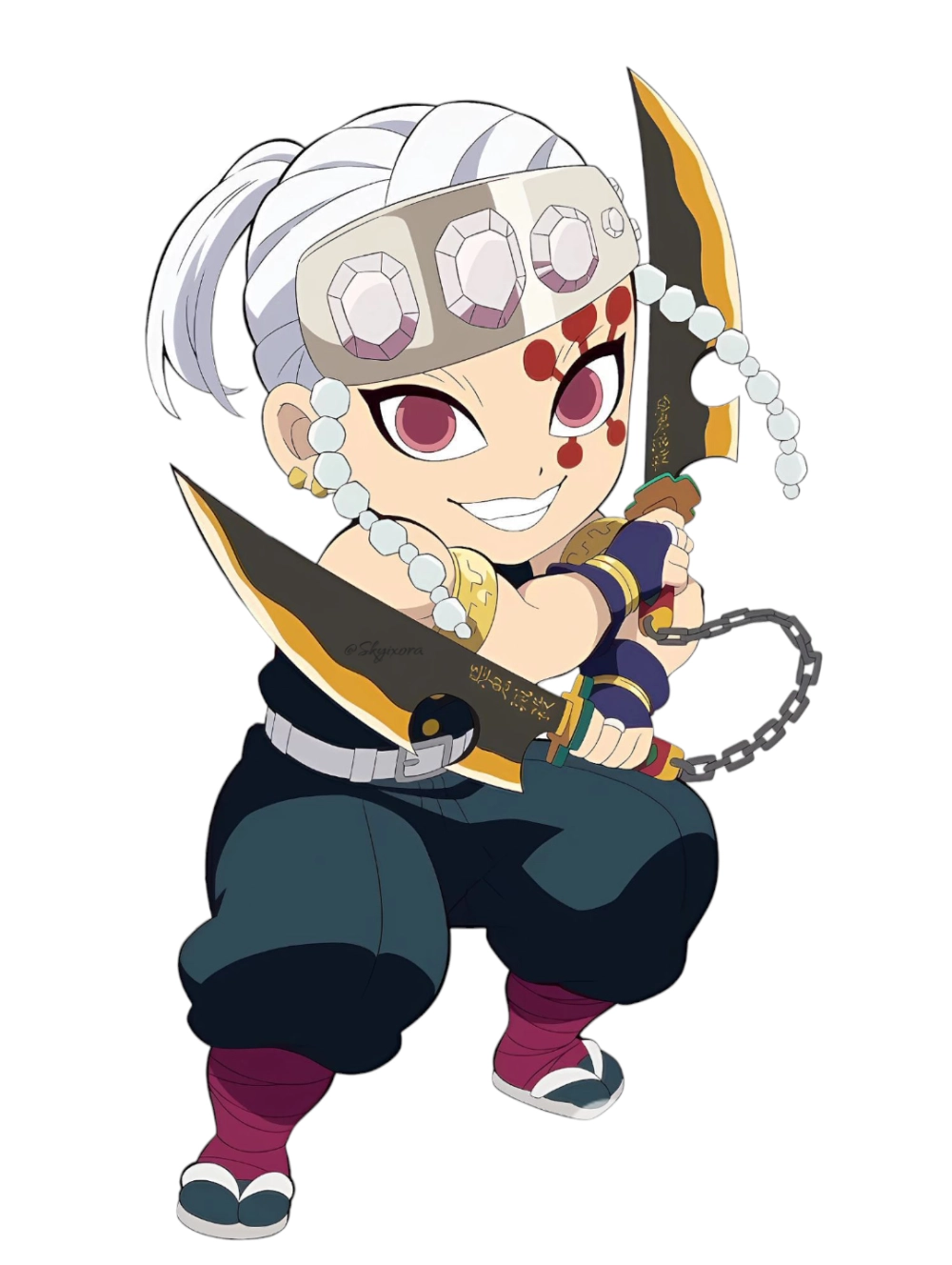 Tengen Uzui chibi art glows with charisma