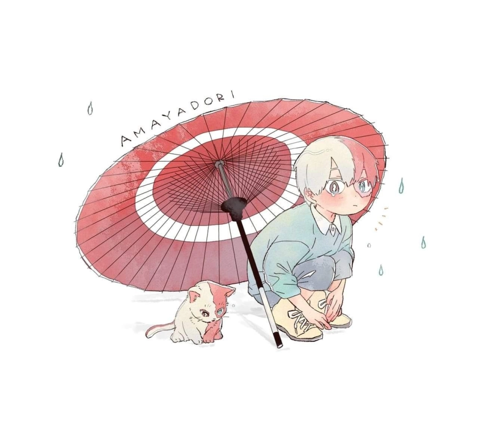 Todoroki chibi fanart mixes fire and ice