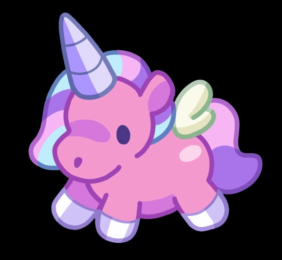 Kawaii unicorn chibi shining with joy