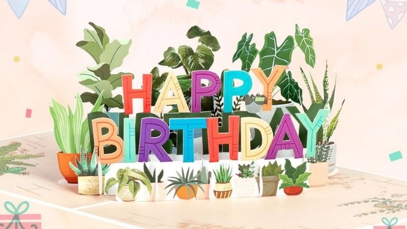 Cherished moments bloom in special unique lines for birthday wishes