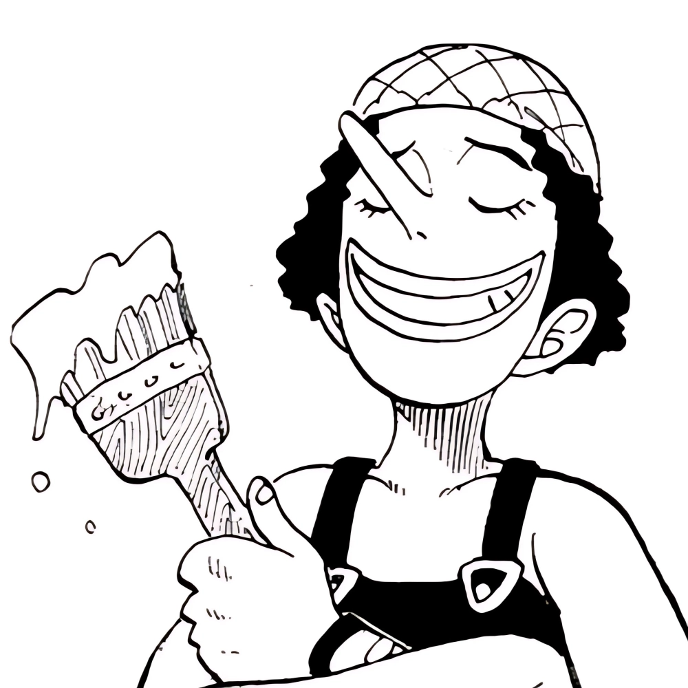 Usopp chibi transparent fits any design style