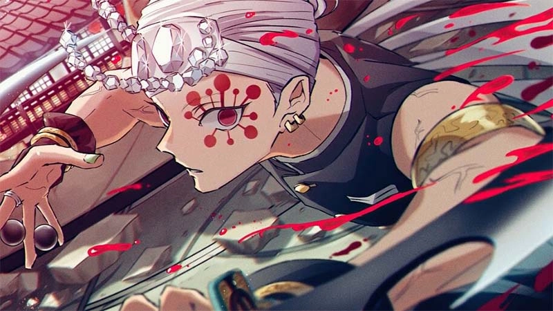 Shiny Uzui Tengen sword anime design