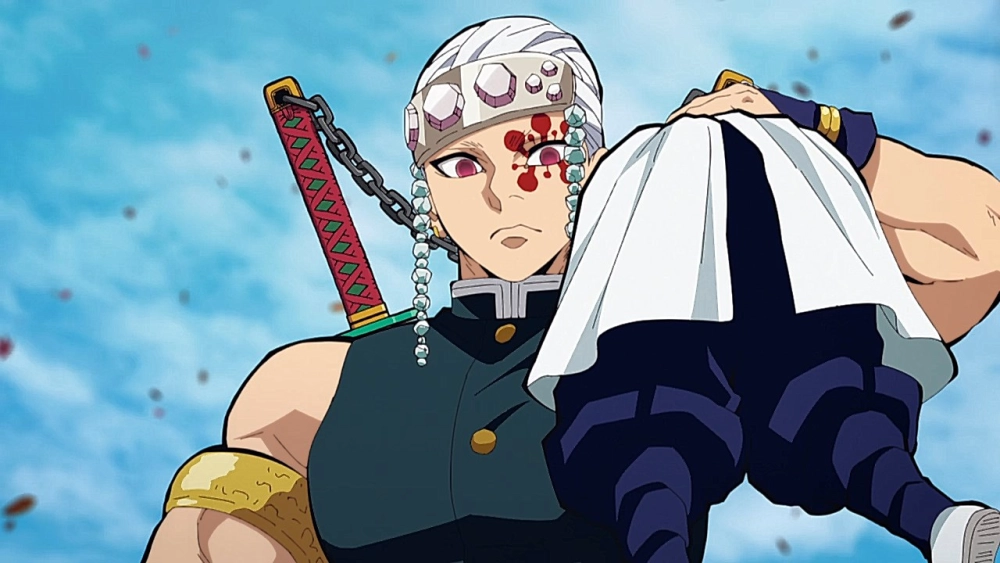 Cool Uzui Tengen action figure display