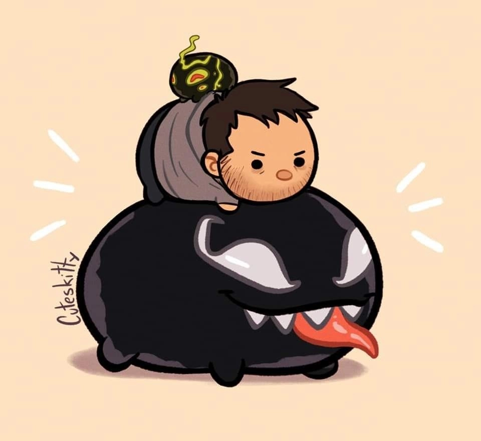 Venom chibi images look small yet mighty