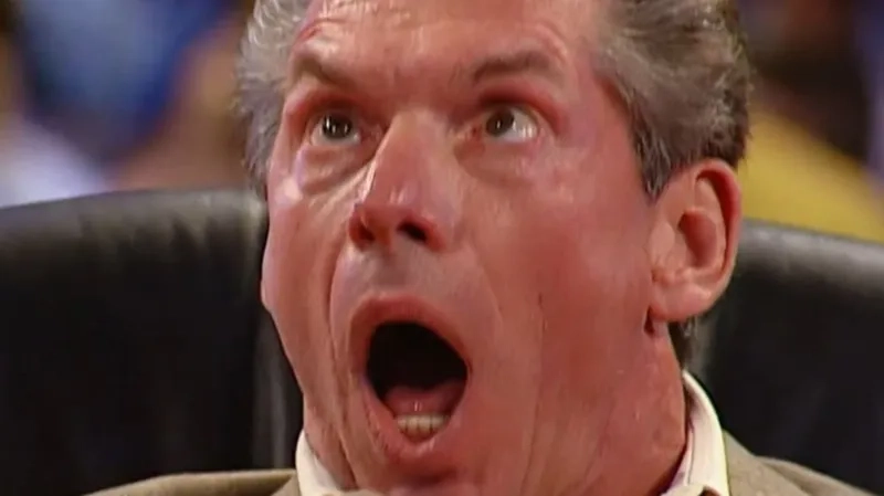Another great vince mcmahon reaction meme