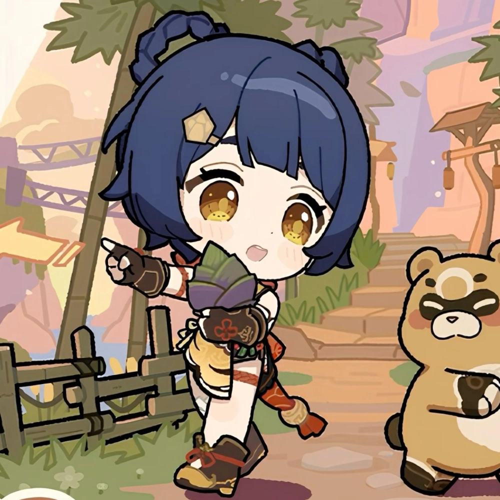 Xiangling chibi wallpaper brightens every screen