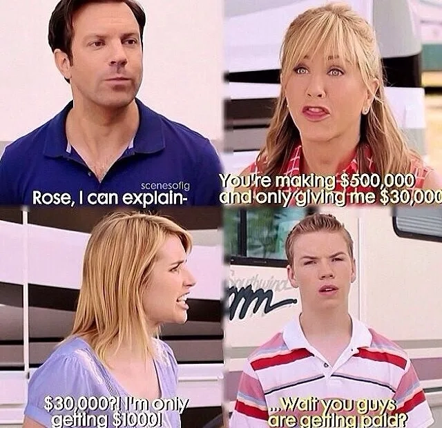 The you guys are getting paid original scene