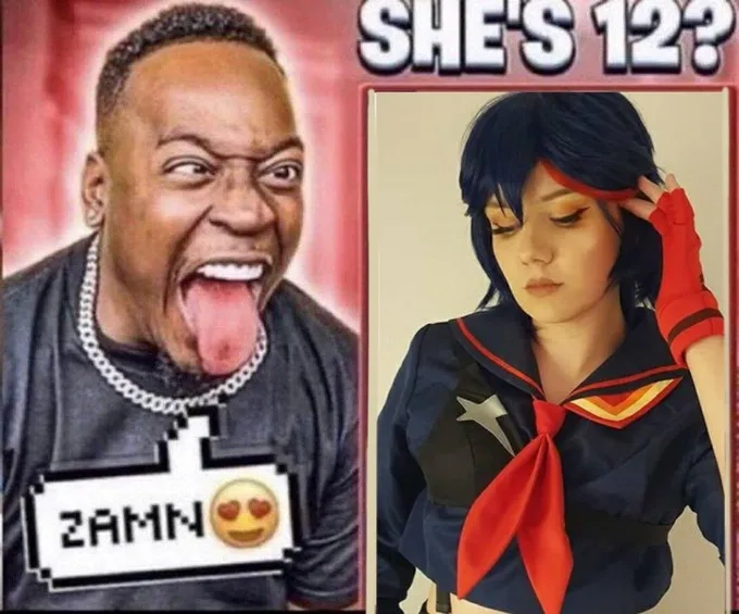 Patrick Star in the Zamn Spongebob meme