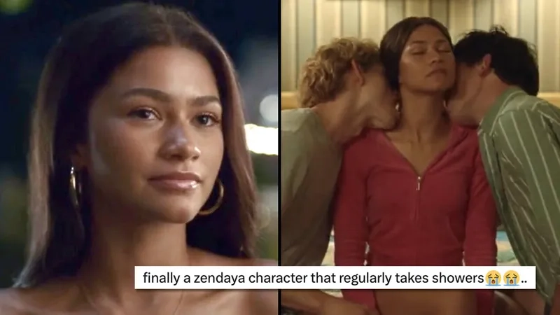 An emotional zendaya euphoria meme