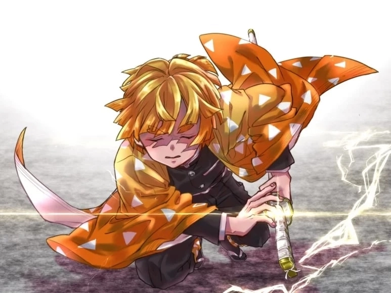 Zenitsu all forms display his courage and powerful attacks