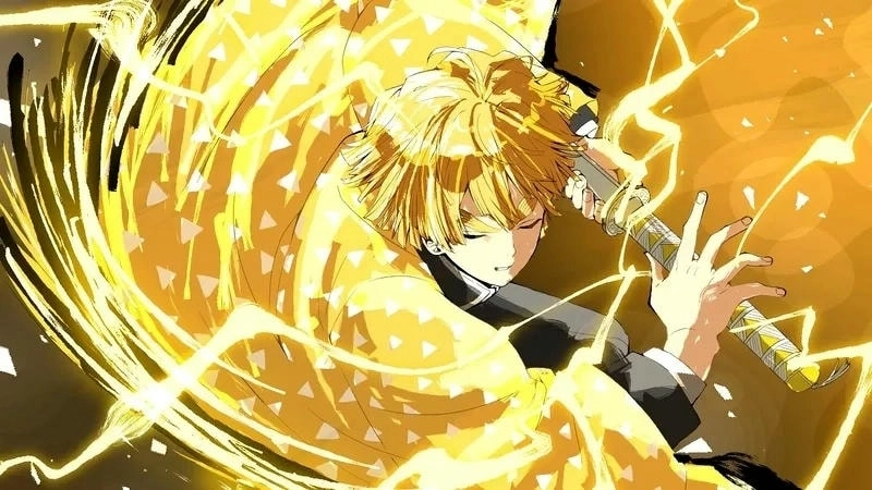 Agatsuma Zenitsu shows fear and courage combined