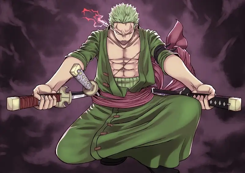 Witness the clash with zoro vs king scene