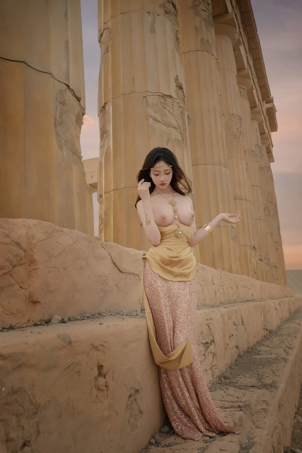 Beautiful Russian girl photo melts icy perfection and explosive golden fire