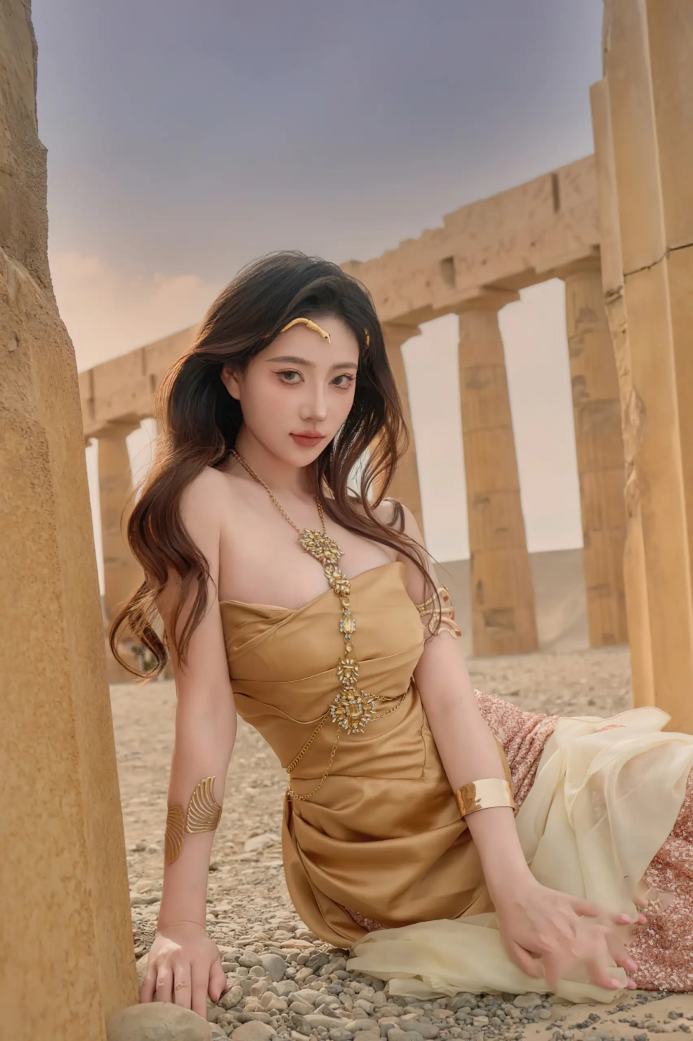 Girl naked photo shimmers bare flawless curves and scorching raw desire